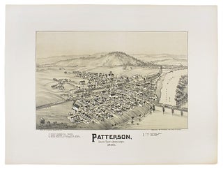[1895 Bird’s-Eye Tinted Lithographic View of Patterson Juniata County, Pennsylvania].