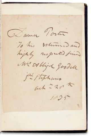 William Goodell Jr. or Sentimental Recollection of his youth, written during the years of extreme adolescence, in the City of Pera of Const’ple in the year of our Lord 1845. [manuscript caption title of commonplace book kept by the son of an Turkish missionary].