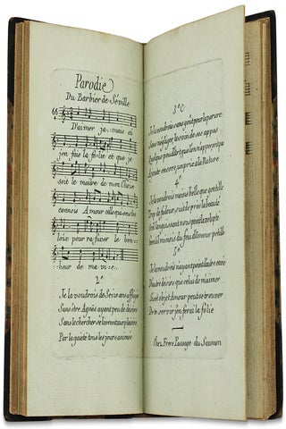 Samuel Breck, Jr. of Philadelphia — Bound volume of 1787 Paris sheet music, 64 compositions.