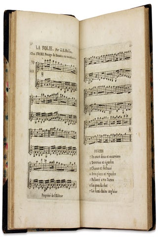 Samuel Breck, Jr. of Philadelphia — Bound volume of 1787 Paris sheet music, 64 compositions.