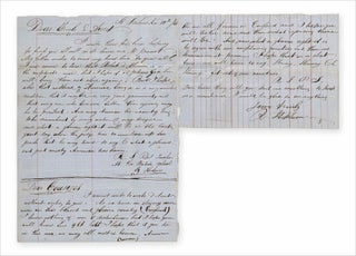 [1851 and 1861 St. Helena Island Autograph Letters Signed to Dr. Robert Stephenson, Summerfield, Ohio].