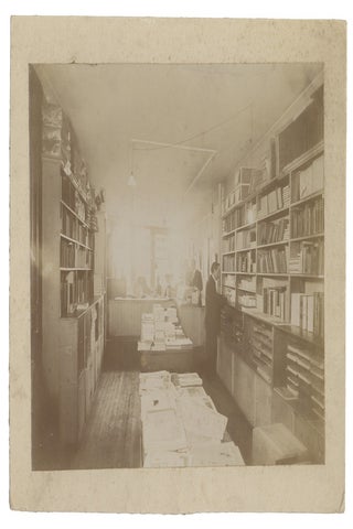 Circa 1900s Three Original Photographs of Interior of New York Scientific and Engineering Publisher Spon & Chamberlain; includes an Image of a Trade Show Booth advertising E. & F. N. Spon Publications.