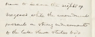[1857–1887, Small Archive of George S. Boutwell, Abolitionist Sympathizer, Politician; one ALS discussing the 15th Amendment to allow for African American suffrage].
