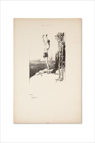The Lone Woodsman by Warren Hastings Miller. (Original Book Illustration Archive)