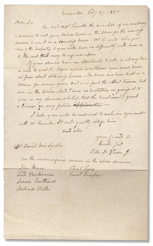 3725061] [1823 Autograph Letter Signed from Future New Jersey Governor Peter D. Vroom....
