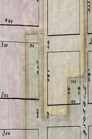 Jersey City, New Jersey — Circa 1880s–1890s Copy of 1854 Land Indenture and Hudson River Plat Map.