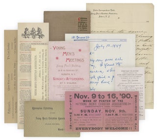 [1885–1910 YMCA Manuscript Minute Books from Auburn, New York with Related Letters, Manuscripts and Ephemera].