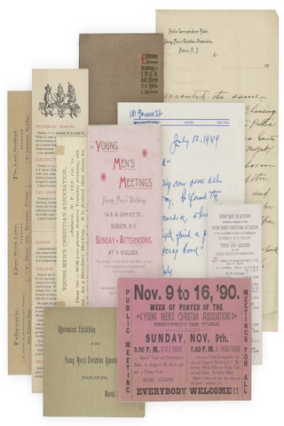1885–1910 YMCA Manuscript Minute Books from Auburn, New York with Related Letters, Manuscripts and Ephemera.