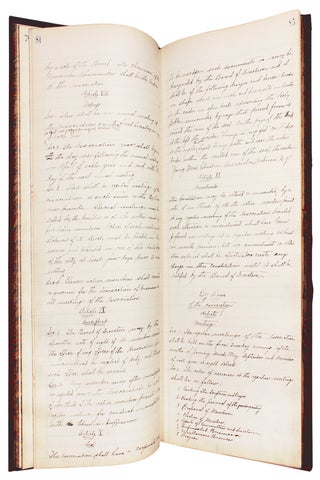 1885–1910 YMCA Manuscript Minute Books from Auburn, New York with Related Letters, Manuscripts and Ephemera.
