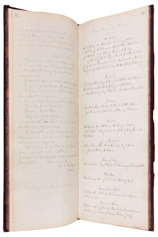 1885–1910 YMCA Manuscript Minute Books from Auburn, New York with Related Letters, Manuscripts and Ephemera.