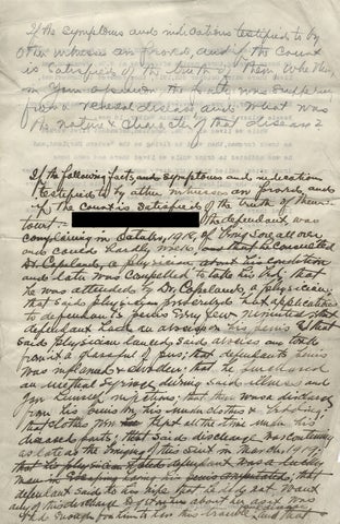 [Two Legal Documents with Testimony concerning the Marriage of Lorenzo D. W_____ and his Spouse].