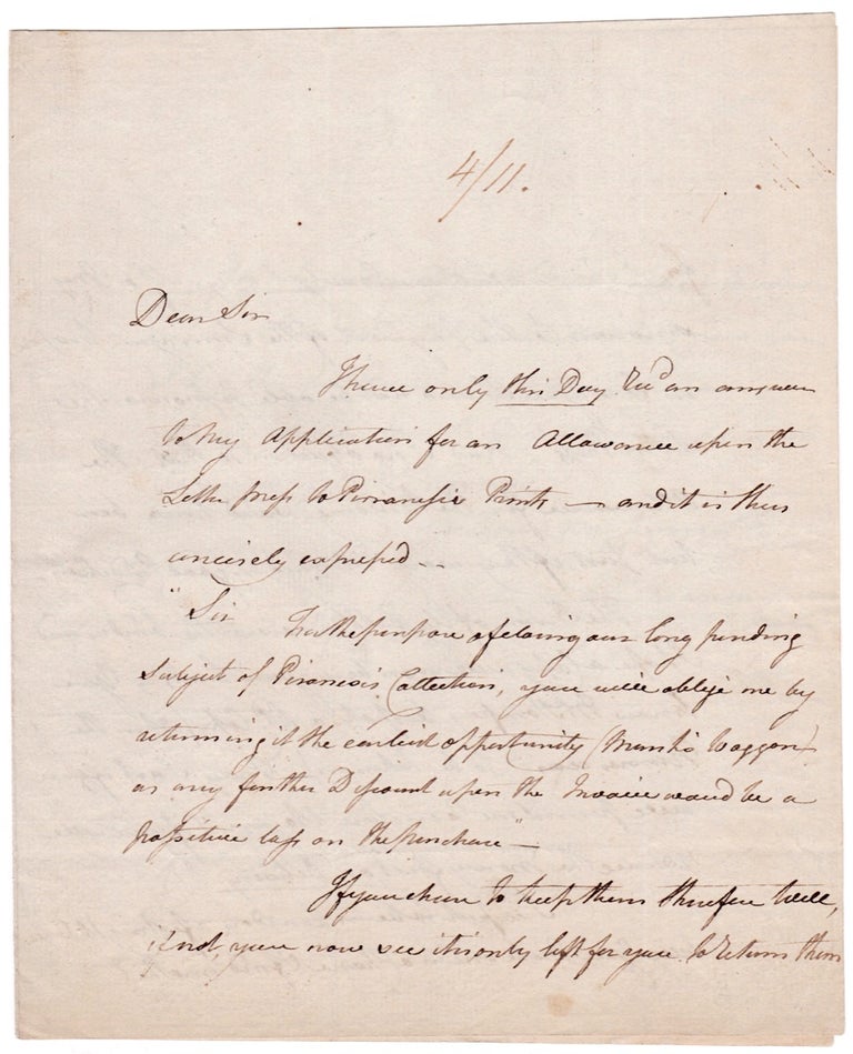 [3725713] 1812 Autograph Letter Signed by William Stevenson (c.1750–1821), Publisher and Author. Wm. Stevenson, c.1750–1821, William Stevenson.