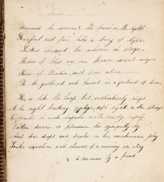 [1830s–1850s Commonplace Book kept by Herminea Brendlinger Kerr, Sister of Hiram J. Brendlinger, Second Mayor of Denver Colorado and Signed twice by him as a young man].