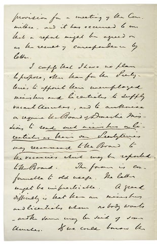 1863 Autograph Letter Signed by Princeton Theological Seminary Director, John Michael Krebs.