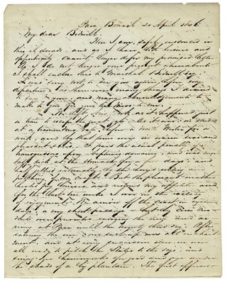 [1846 Autograph Letter Signed by William H. Edwards, Famed Naturalist and South American Travel Writer].