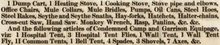 Public Sale! ... There will be sold in the City of Jackson, Miss. ...May 16, 1874, the following articles of Condemned Quartermaster’s Stores… [opening line of broadside].