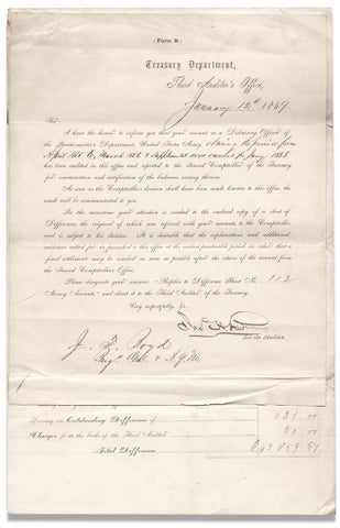 3726454] [Statement of Differences arising on settlement of the accounts of Joseph Fulton Boyd...