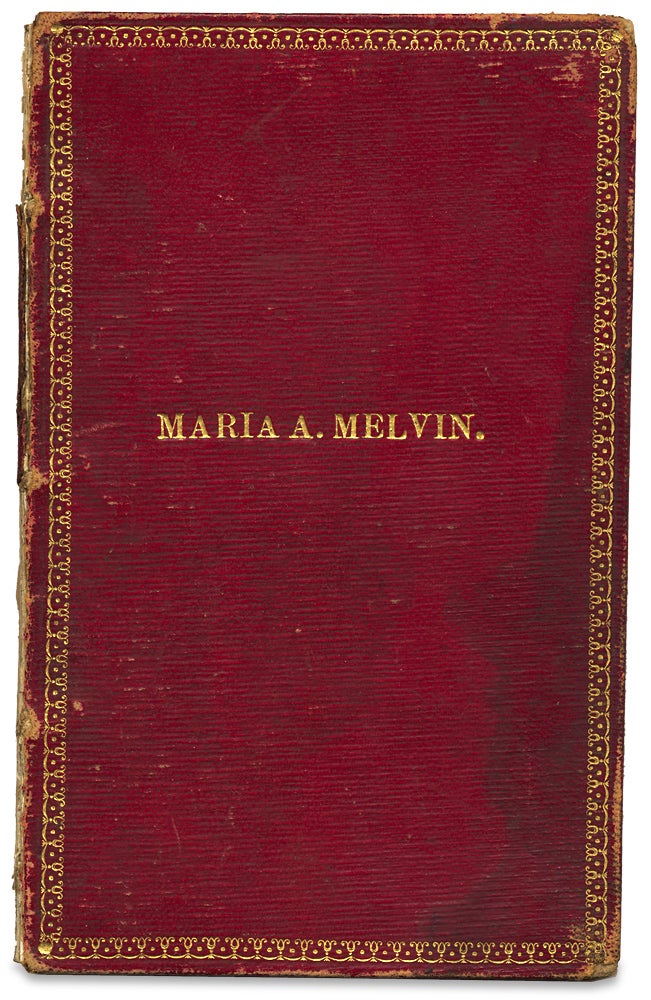 [3726495] [C.1840s–1850s, “Warrior Bride” & Other Women-Focused Engravings within De Luxe Album, likely gathered by or presented to Maria A. Melvin]. Maria A. Melvin, later Mrs. George E. Meacom.