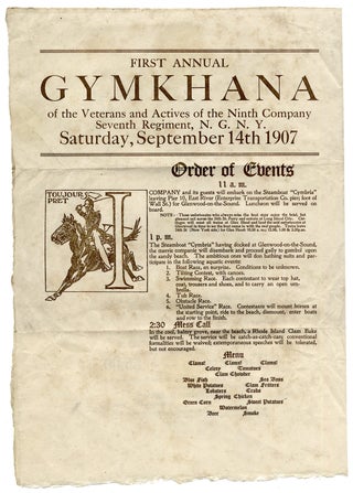 3726497] First Annual Gymkhana of the Veterans and Actives of the Ninth Company Seventh Regiment,...