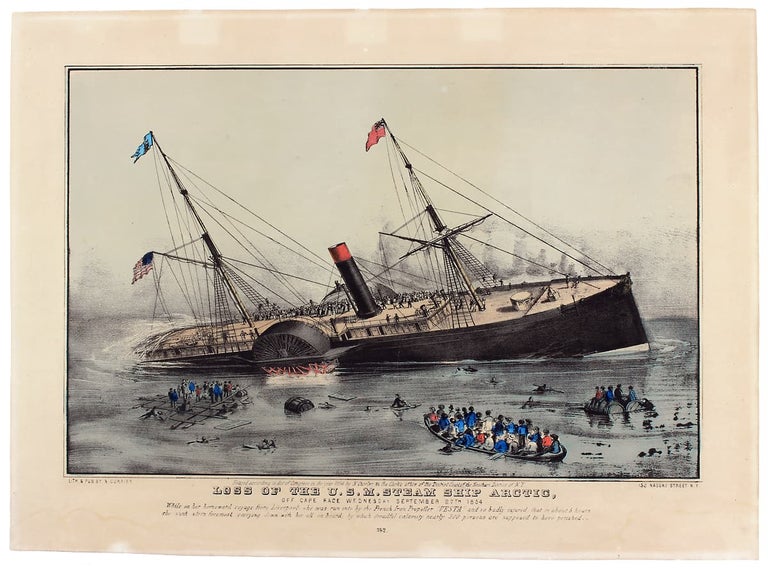 [3726672] Loss of the U.S.M. Steam Ship Arctic, Off Cape Race Wednesday September 27, 1854…. N. Currier.