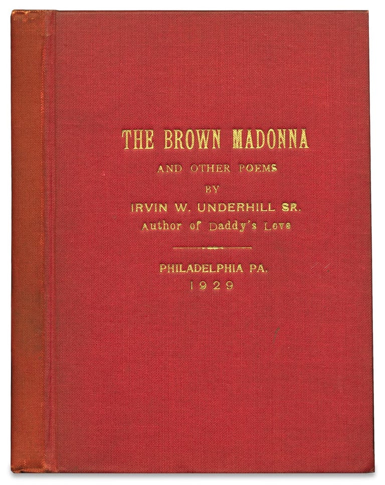 [3727113] The Brown Madonna and Other Poems. Irvin W. Underhill Sr.