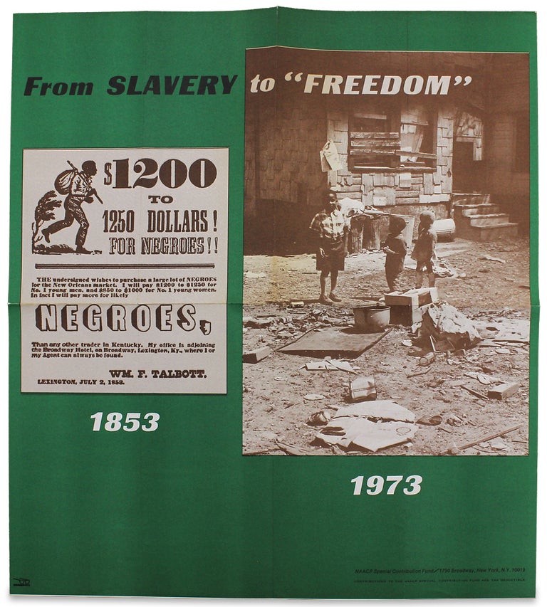 [3727114] From Slavery to “Freedom” [NAACP Broadsheet c. 1972]. Theodore M. Hesburgh, 1917–2015, CSC Rev. Theodore M. Hesburgh.