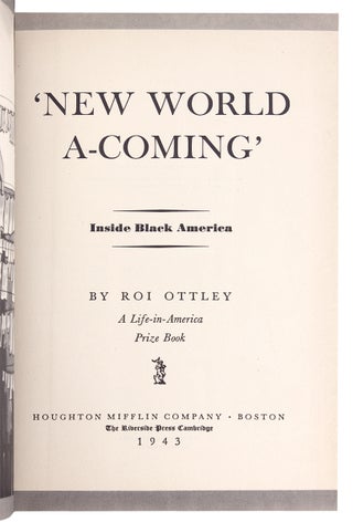 New World A-Coming. Inside Black America.