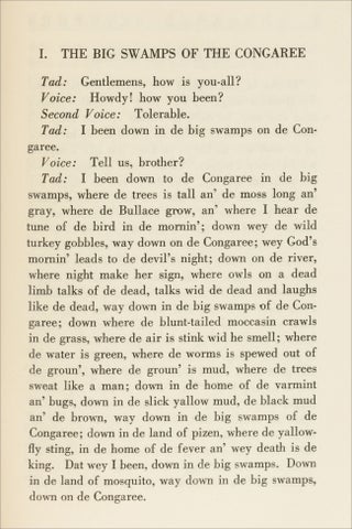 [Autographed by Tad and Scip:] Congaree Sketches. Scenes from Negro Life in the Swamps of the Congaree and Tales by Tad and Scip of Heaven and Hell with Other Miscellany. [Autograph Edition]