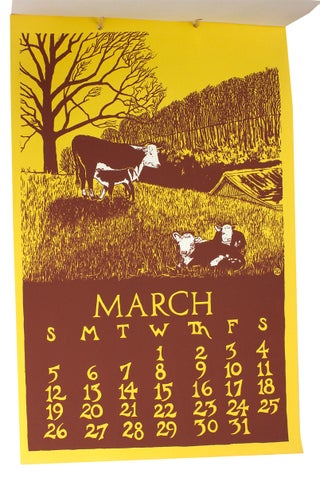 1978 Wolf Creek Printery ... Alderson, West Virginia. [small press calendar]