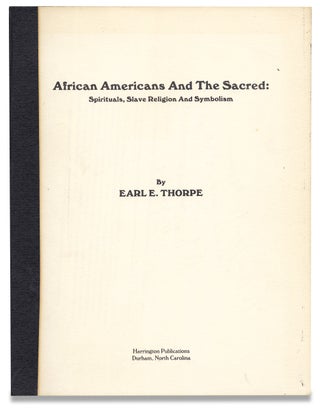 3727447] African Americans and the Sacred: Spirituals, Slave Religion and Symbolism [Presentation...