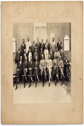 St. Luke’s U.A.M.E. Church African-American Leaders, West Chester, Pennsylvania — Circa 1920s photograph.