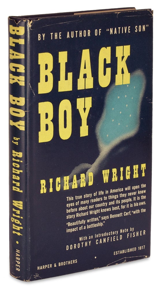 [3727475] Black Boy. A Record of Childhood and Youth. [Signed by Richard Wright]. Richard Wright.