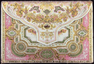 Papeterie. Lettres Ornées [Victorian Embossed, Gilt Decorated, and Color Printed Paper Stationery Case retaining Original Embossed Stationery].