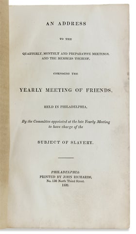 3727548] An address to the quarterly, monthly and preparative meetings and the members thereof,...