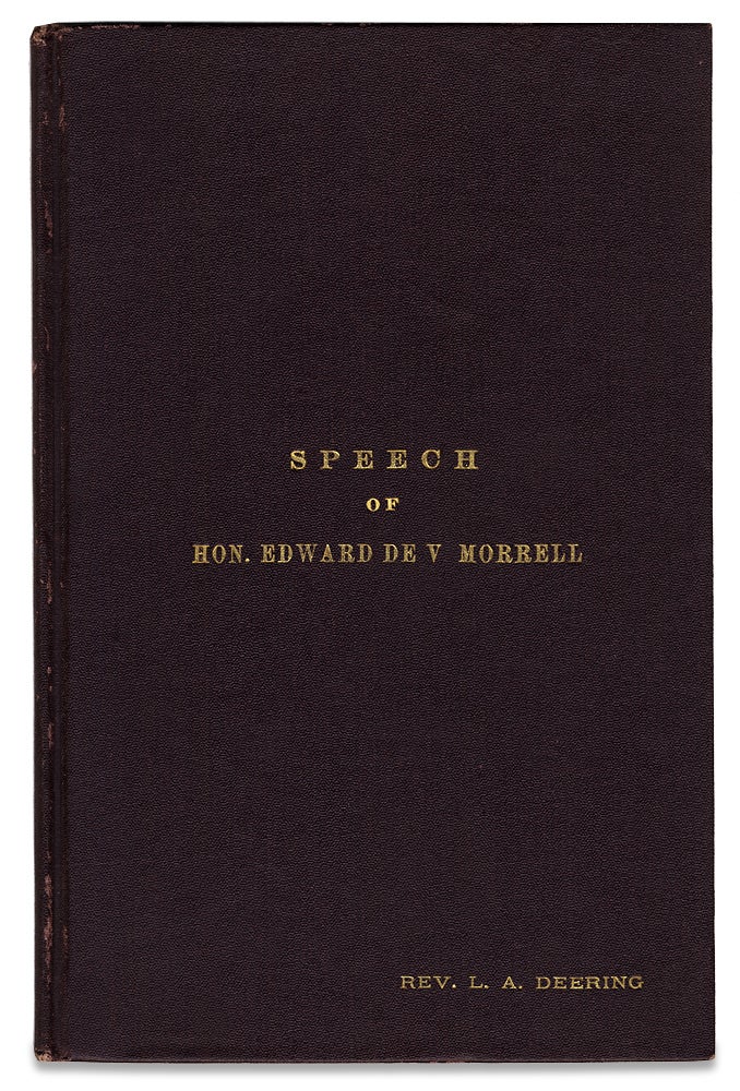 [3727584] Negro Suffrage. Should the fourteenth and fifteenth amendments be repealed? Speech of Hon. Edward De V. Morrell, of Pennsylvania…. Edward De V. Morrell, 1863–1917, Edward de Veaux Morrell.