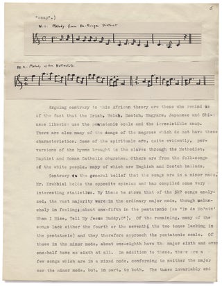 3727686] “The Folk Songs of Our Southern Negro.” [College Term Paper]. Mary Louise Fryberger