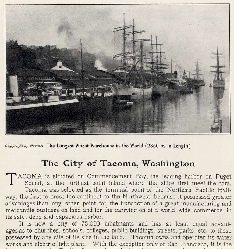 [3727687] The City of Tacoma Washington. [c.1904 illustrated broadsheet]. Tacoma Chamber of Commerce, Washington.