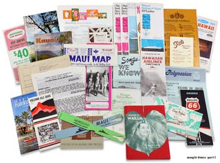 [1969 Hawaii Vacation Trip Archive of Seventy Items].
