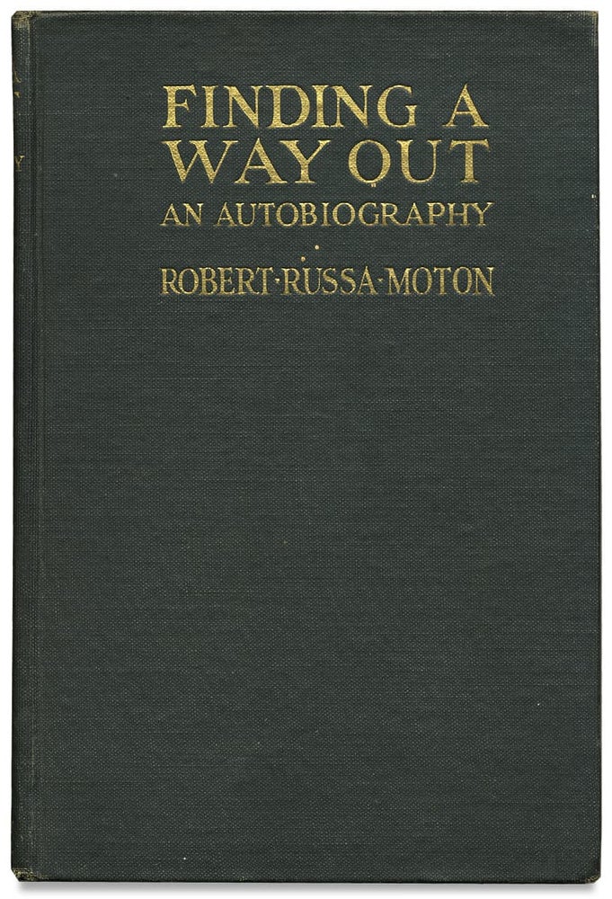 [3727976] Finding a Way Out. An Autobiography. Robert Russa Moton.