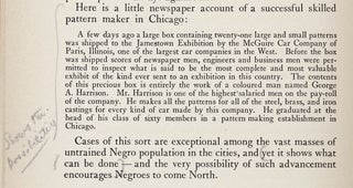 [Dual Provenance:] Following the Color Line. An Account of Negro Citizenship in the American Democracy.