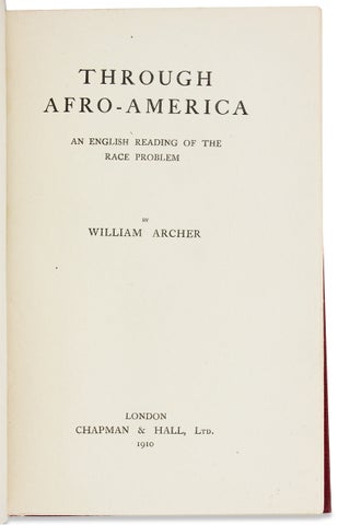 Through Afro-America. An English Reading of the Race Problem.