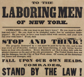 To the Laboring Men of New York.