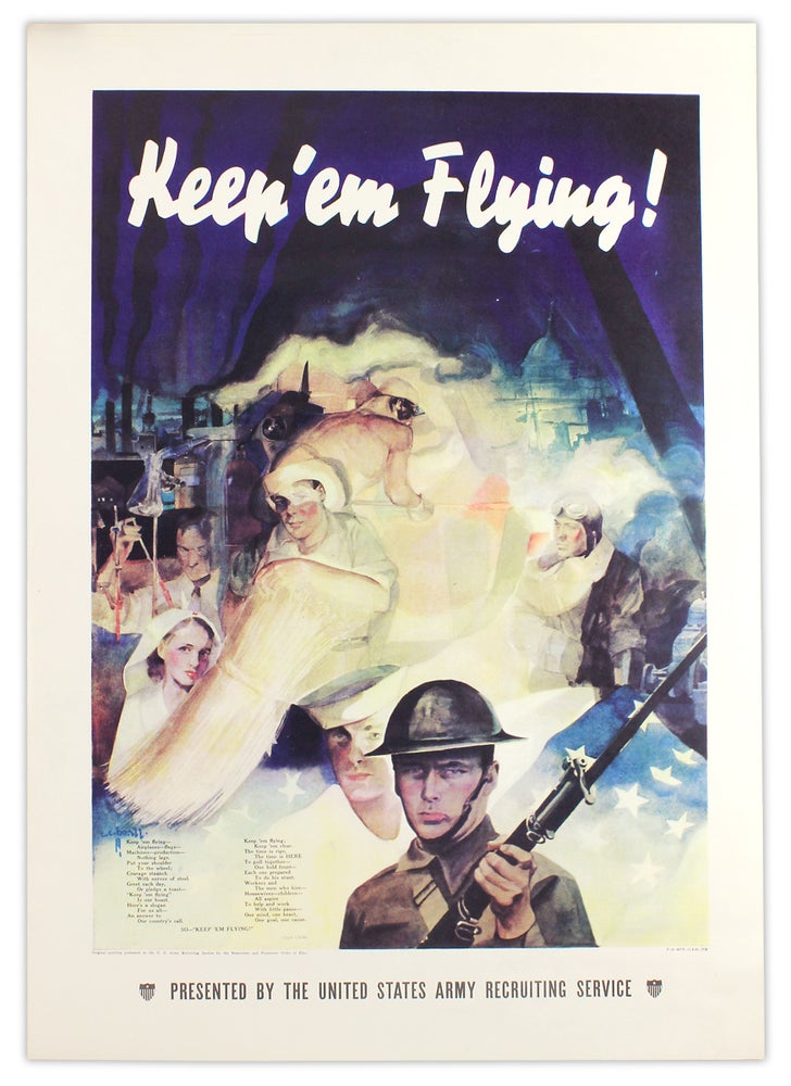 [3728388] Keep ‘em Flying! [Second World War homefront poster]. artist C C. Beall, author Jack Childs, 1892–1970, Cecil Calvert Beall.