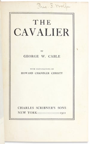 The Cavalier. [Inscribed Copy]