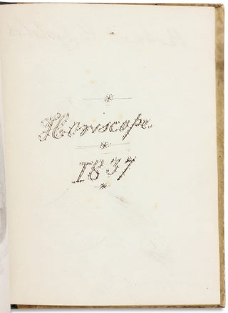 Horoscope 1837. [caption title of illustrated manuscript American astrological notebook]