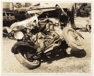 3728509] [Twenty-one C.1940 Police Photographs Documenting Automobile Accidents in New York...