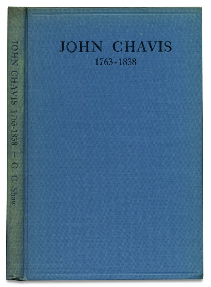 [3728567] John Chavis, 1763-1838. A Remarkable Negro Who conducted a School in North Carolina for White Boys and Girls [Inscribed and Signed by Author]. D. D. G C. Shaw, 1863–1936, George Clayton Shaw.