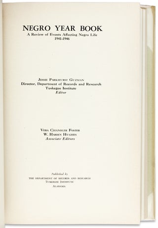 Negro Year Book. A Review of Events Affecting Negro Life, 1941-1946.