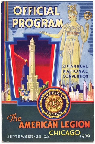 3728714] [Chicago:] Official Program, 21st Annual National Convention, The American Legion,...