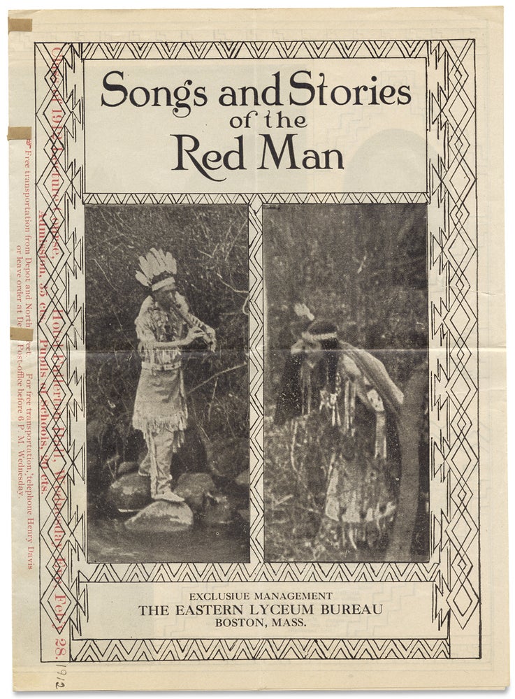 [3728734] Songs and Stories of the Red Man. The Eastern Lyceum Bureau, Albert Gale, Martha Gale.